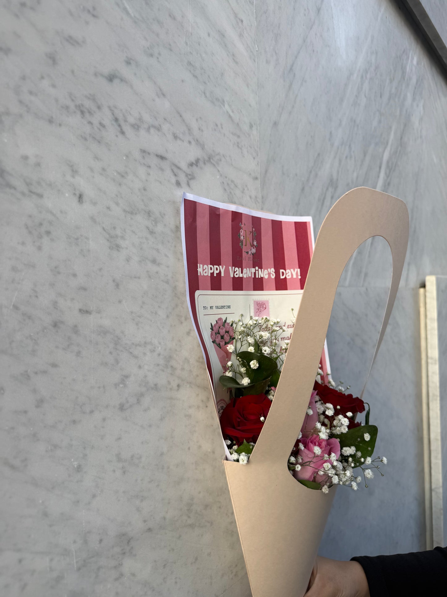 Postcard mini bouquet