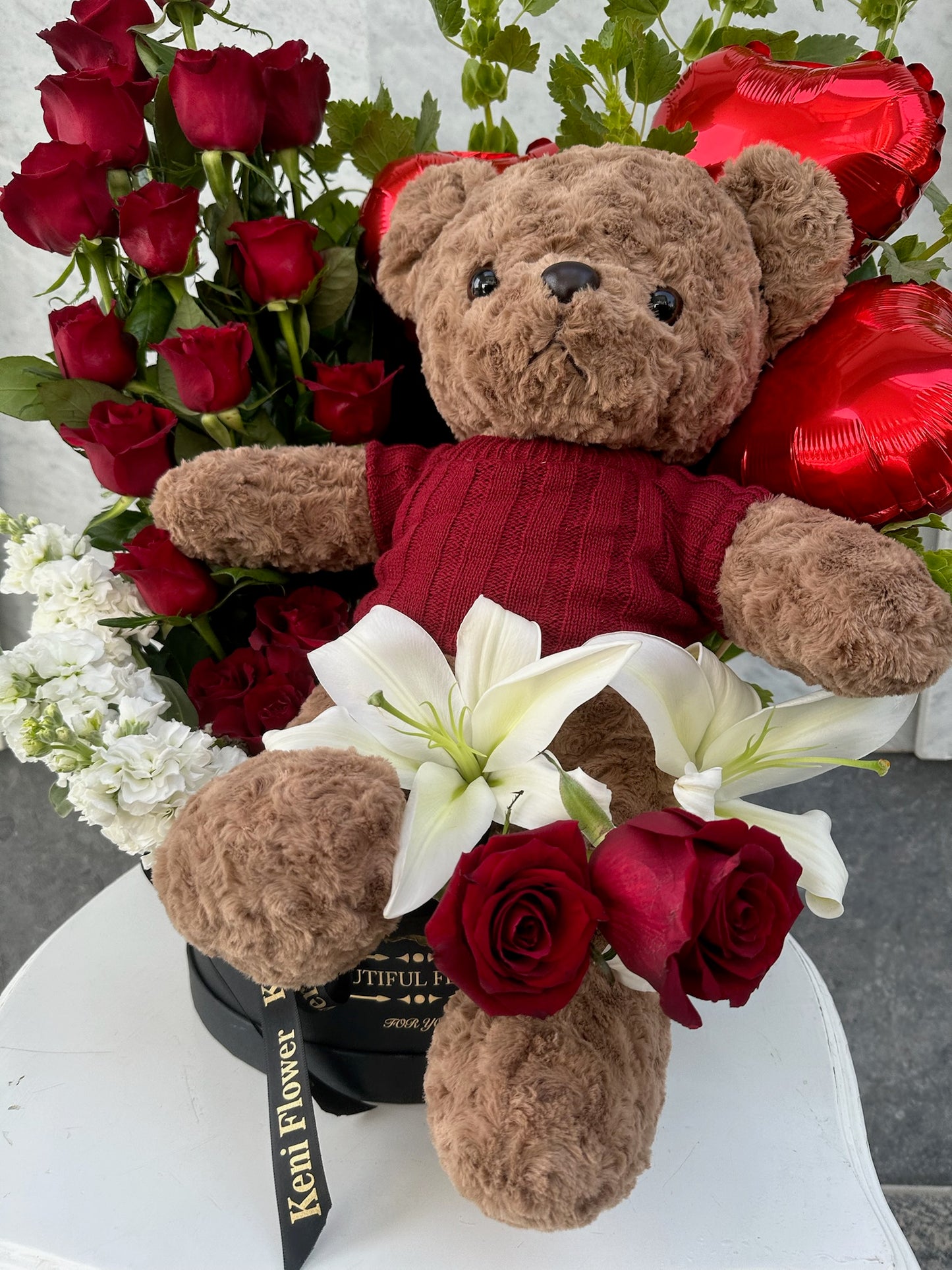 Blushing Bear Bouquet