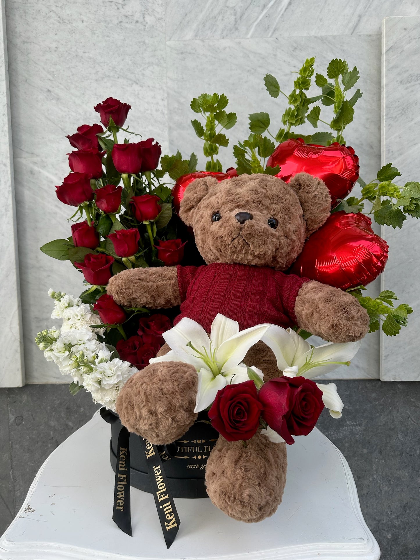 Blushing Bear Bouquet
