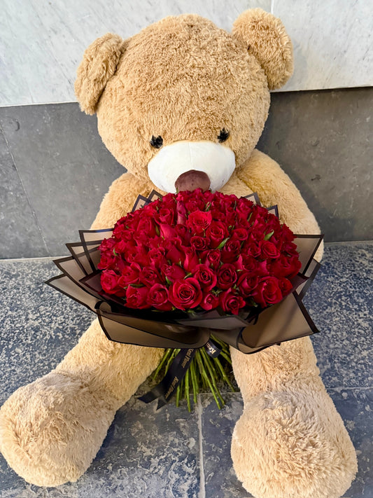 Teddy with a Bouquet