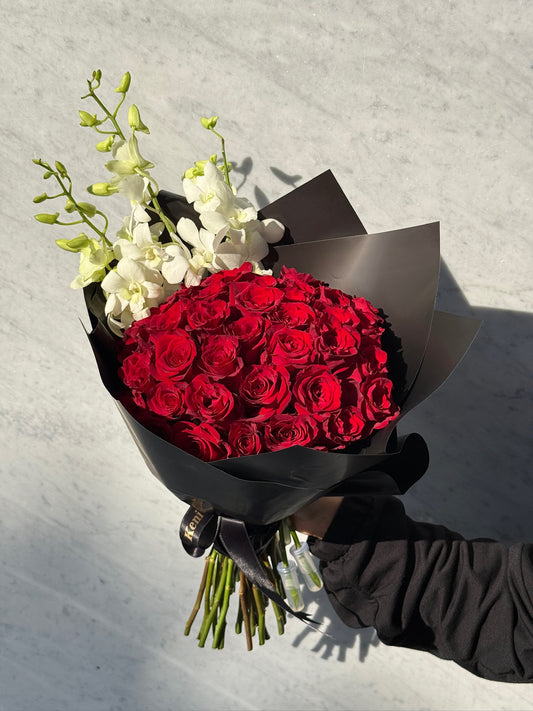 Elegant Rose&Orchid Bouquet