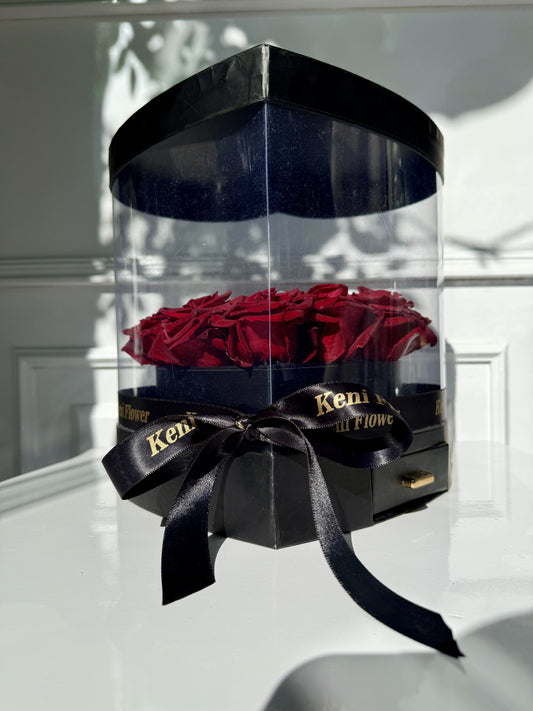 Black Transparent Heart