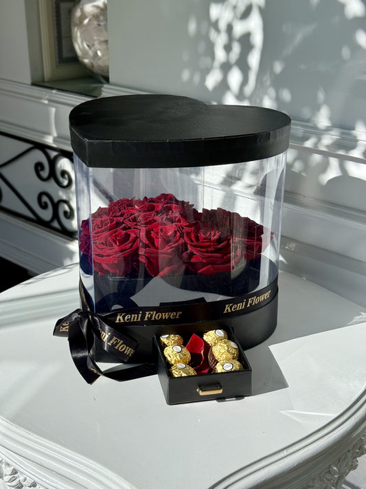 Black Transparent Heart