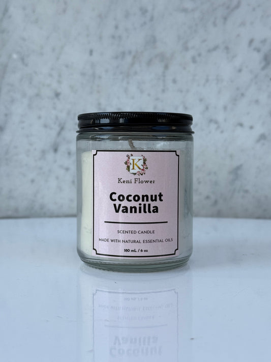 Coconut Vanilla Scented Candle