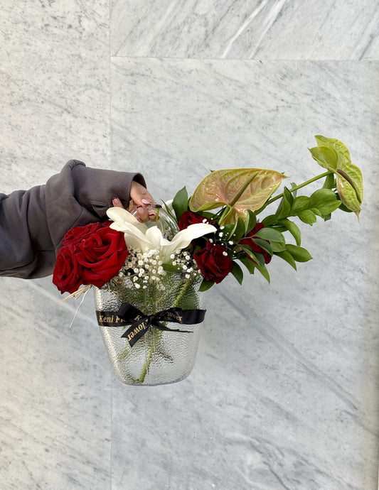 Flower Glass Bag